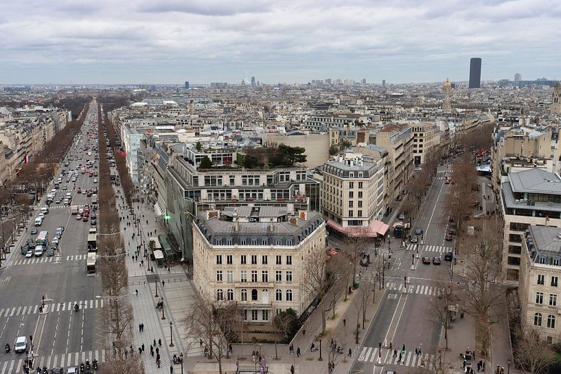 paris depuis l'arc de triomphe par Danny van Zwam