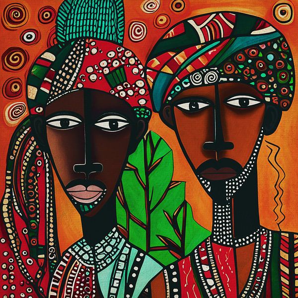 African brothers nr 2 by Jan Keteleer