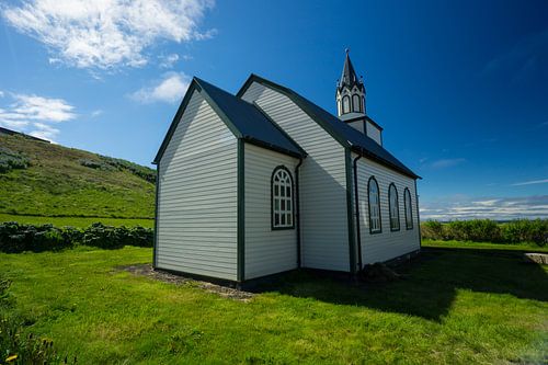 IJsland - Oud kerkgebouw van blonduoskapel
