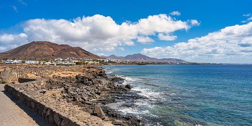 Coast at Playa Blanca on Lanzarote