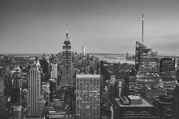 Foto van Manhattan New York City, met uitzicht op Empire State buildin van Thea.Photo