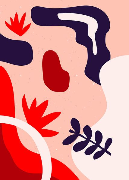 Summer Landscape Retro Abstract by Mad Dog Art
