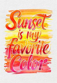 Den Himmel einfangen's feurige Farben: Sonnenuntergang-Aquarellmalerei von Artistic