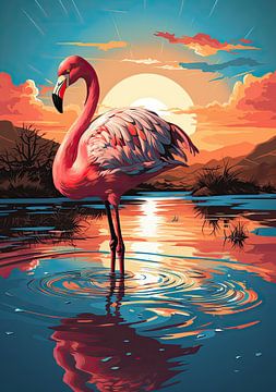 Flamingo van Niklas Maximilian