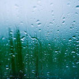 Rain on window glass by Arno Maetens