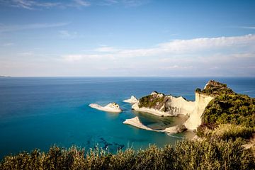 Het uitzicht op Cape Drastis Corfu, Griekenland.. van Patrick Löbler