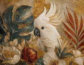 Imperial Jungle Collection - Cockatoo by Johannas Art Creations