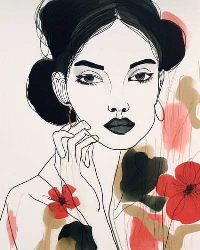 Illustratie: modern portret