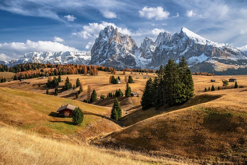 Alpe di Siusi in de herfst van Achim Thomae