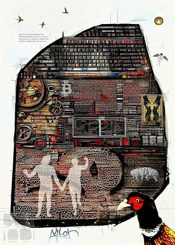 de Steen van Rosetta 2.0 in popart stijl