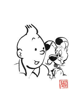tintin and idefix