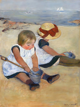 Een jeugd aan het strand