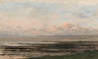 Strand bij eb (Zee van Daubigny), Charles-François Daubigny, van Meesterlijcke Meesters thumbnail