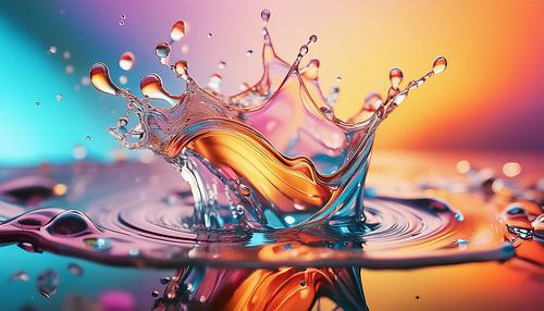 Druppels met kleuren