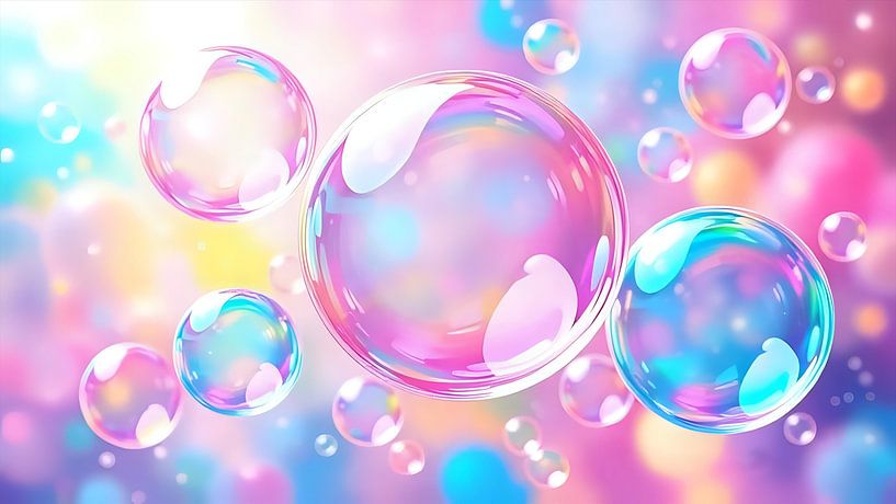 Soap bubbles of joy by Jean Pierre