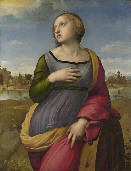 Saint Catherine of Alexandria, Raphael by Masterful Masters