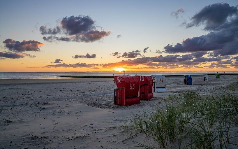 Borkum, côte de la mer du Nord de Basse-Saxe, Allemagne par Alexander Ludwig