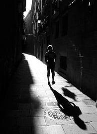 Strolling in Barcelona by Kjeld Olsen