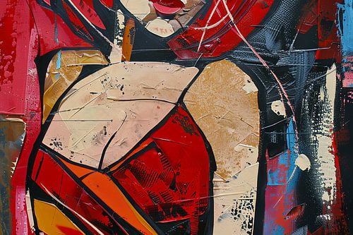 abstract portret vrouw