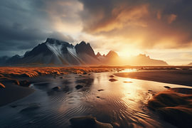 Sunrise in Iceland