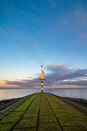 Harbour light in the Goese Sas by Adrianne Dieleman