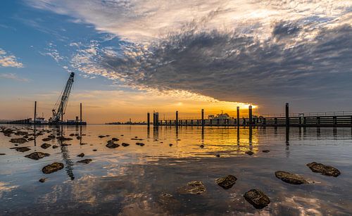 Evening silence by the canal