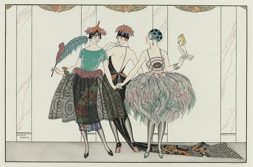 George Barbier - Les Belles Sauvagesses de 1920 (1920) by Peter Balan