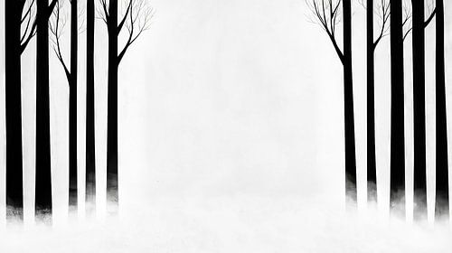 Stil winterlandschap