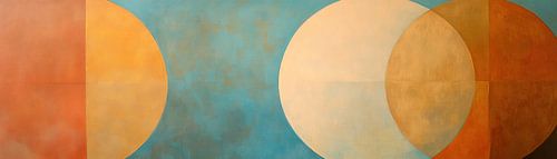 Cercles superposés en couleur