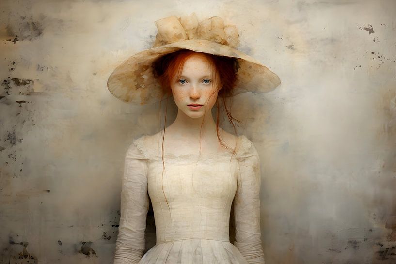 Meisje met hoed van Heike Hultsch