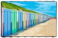 Beach houses Oostkapelle by Hans Lebbe thumbnail