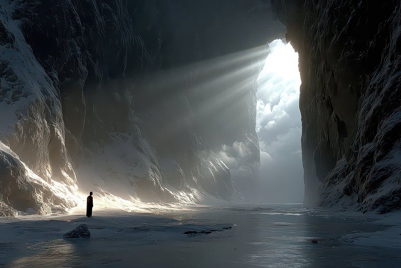 minimalism man in nature by Egon Zitter