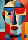 Bauhaus Poster Poster Colourful Red, Orange, Yellow by Niklas Maximilian thumbnail