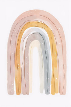 Schattige aquarelprint voor de kinderkamer met een babybeertje – Leuke wanddecoratie met een beertje in een truitje in zachte blauwtinten