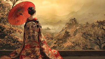 Japanese Geisha art by Egon Zitter