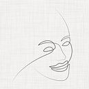 Graceful line drawing of female face by Color Square thumbnail