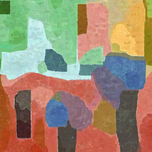 Platz mit Bäumen von Anna Marie de Klerk