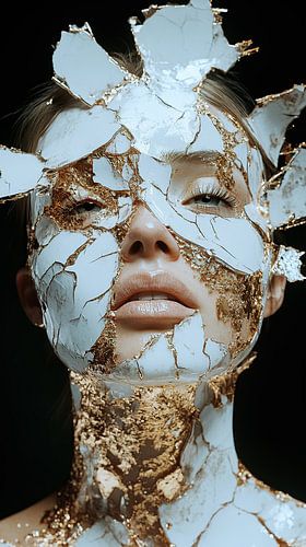 ware schoonheid op goud