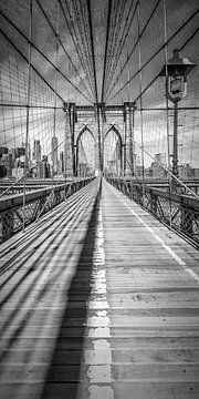 NEW YORK CITY Brooklyn Bridge | Panorama von Melanie Viola