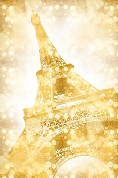 Eiffeltoren | goud van Melanie Viola