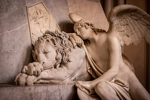 Gentle Watch: Angels and the Sleeping Lion