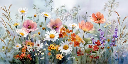 Zomerbloesems in een weideparadijs