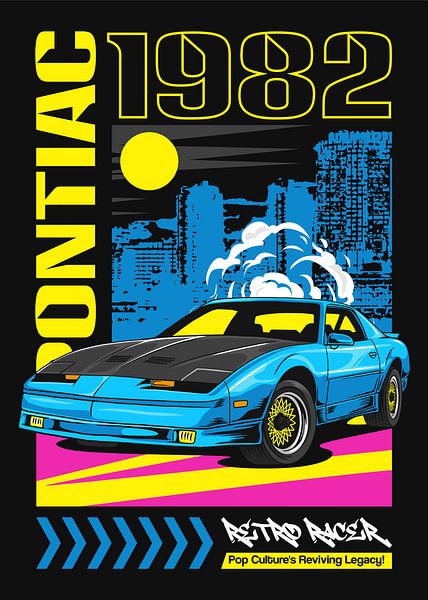 1982 Pontiac Firebird Trans Am Muscle Car by Adam Khabibi