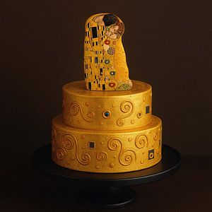 Die Umarmung des Goldes - eine vom Klettern inspirierte Torte