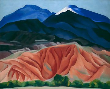 Georgia O'Keeffe - Zwart Mesa-landschap New Mexico Achter Maries II 1930 van Vivanne