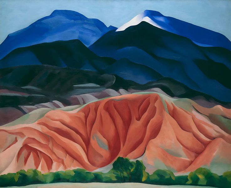 Georgia O'Keeffe - Schwarze Mesa-Landschaft in New Mexico hinter Maries II 1930 von Vivanne