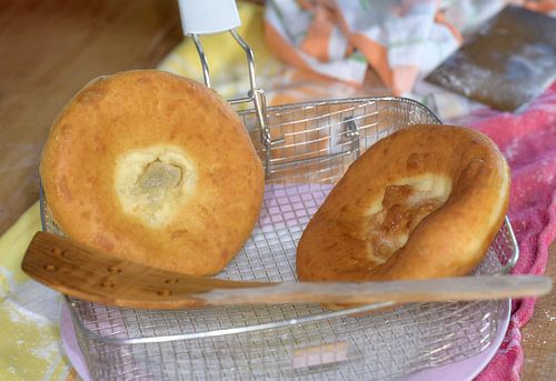 Auszogene Küchle Krapfen, een Beierse specialiteit