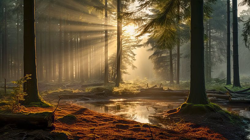 Morning mist by Peet de Rouw