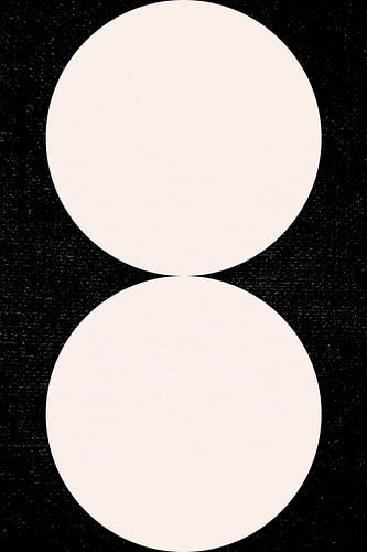 Moderne geometrische minimalistische kunst in zwart-wit nr. 16