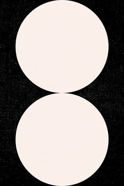 Art moderne géométrique minimaliste en noir et blanc No. 16 par Dina Dankers